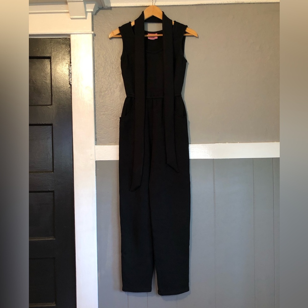 Vixen by Micheline Pitt | Black Cozy Jumpsuit | Preowned Small